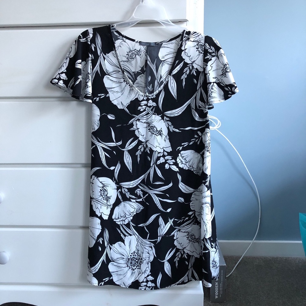 Floral Print Shift Dress